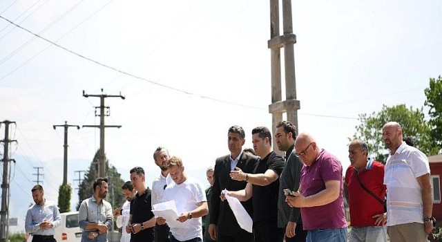 Başkan Kocaman Uzunbey’de Dere Islahı Çalışmalarını İnceledi