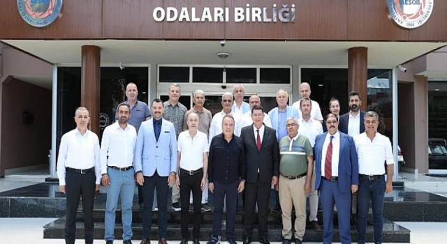 Başkan Böcek AESOB’u ziyaret etti..Antalya