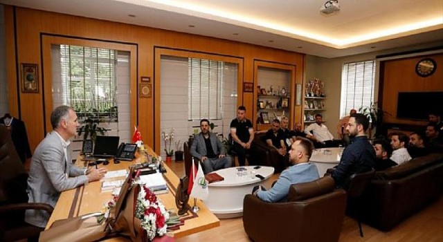 Başkan Taban İnegölspor Yönetimini Ağırladı.. İnegöl