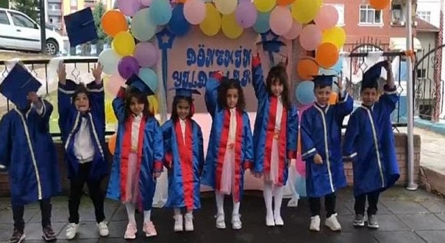 Miniklerin Mezuniyet Coşkusu... Canik