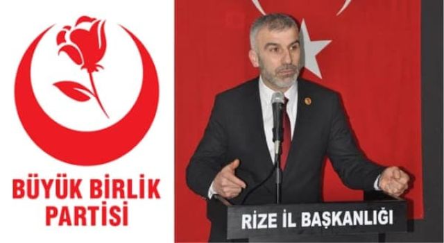 BBP Rize İl Başkanı Özçelik, "Üretim Yapılıyorsa Siyaset Bir Kenara Bırakılmalıdır"