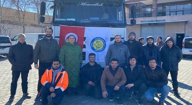 Harran Üniversitesi'nin Bir Yardım Konvoyu Daha Deprem Bölgesine Gönderildi