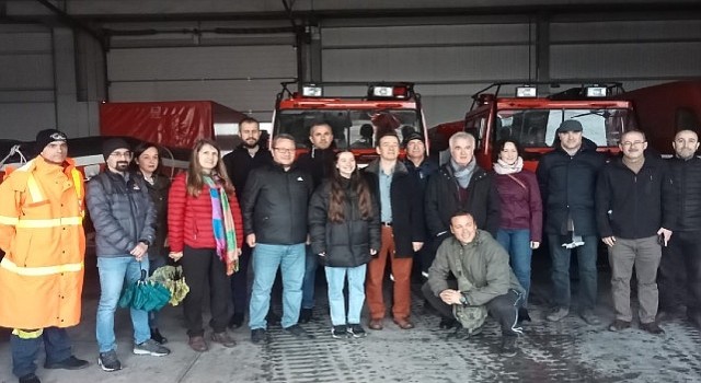 İtfaiye Afetlere Hazırız projesi için Yunanistan'da