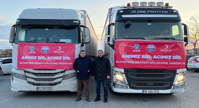 Silivri'den Deprem Bölgesine 26 Tır Yardım Malzemesi