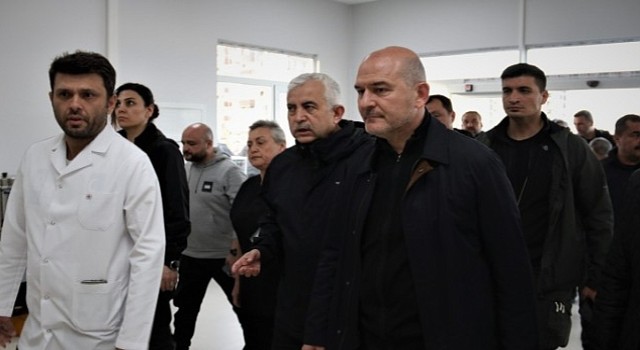 Bakan Süleyman Soylu, Büyükşehir Hastanesi'ni inceledi