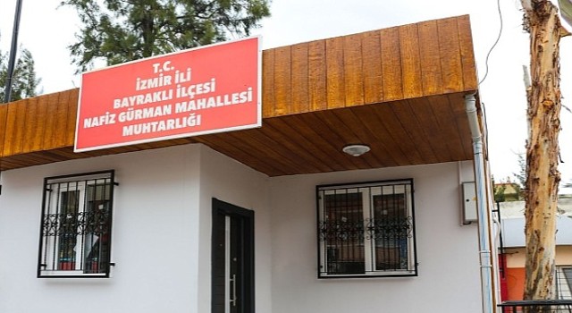 Bayraklı'da 5 muhtarlık binası daha yenilendi