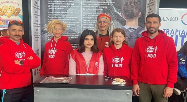 ”Eker I Run” birincileri Roma Maratonu'nda afetzedeler için koştu