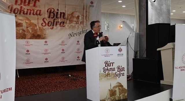 Nevşehir'de, Kültür ve Turizm Bakanlığı Vakıflar Genel Müdürlüğünce ”Bir Lokma Bin Sofra” iftar programı düzenlendi