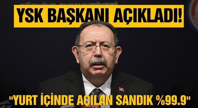 YSK İlan etti