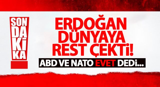 Cumhurbaşkanı Recep Tayyip Erdoğan dünyaya rest çekti