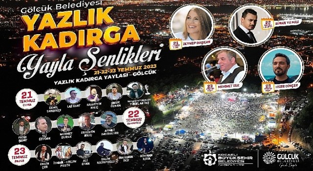 Gölcük Belediyesi Yazlık Kadırga Şenliği 21-22-23 Temmuz'da