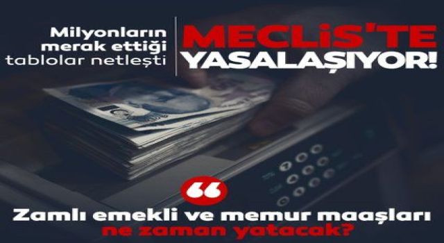 Zamlı emekli maaşı ve memur maaşları ne zaman yatacak?