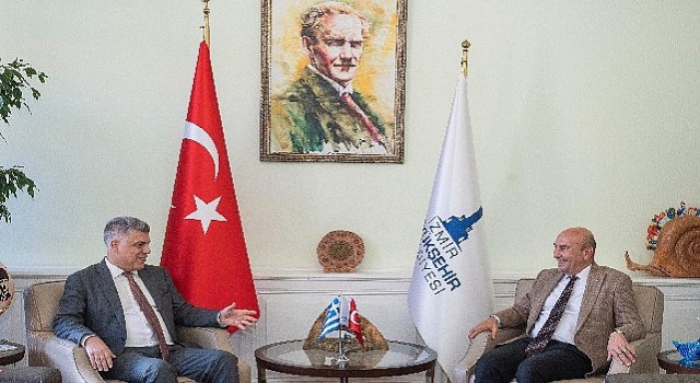 Yunanistan'ın İzmir Başkonsolosu Alexandros Kostas, Başkan Soyer'i ziyaret etti