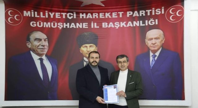 Gümüşhane’de Hasan Çiçek MHP’den İl Genel Meclis Üyesi Aday Adayı Oldu