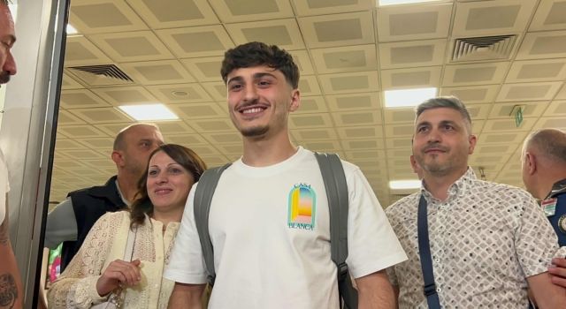 Trabzonspor'un yeni transferi Cihan Çanak Trabzon'da