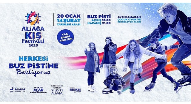 Aliağa'a Ücretsiz Buz Pateni Keyfi Başlıyor