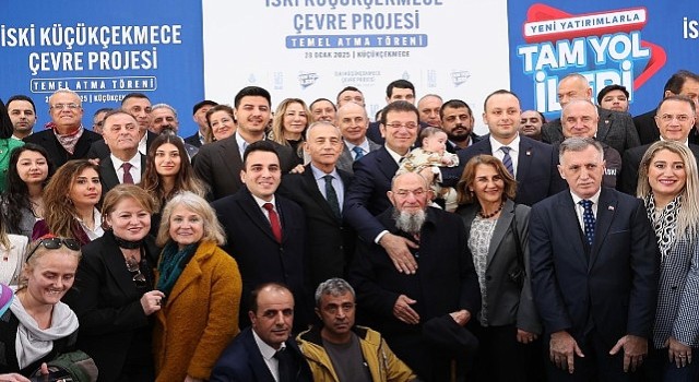 İBB başkanı imamoğlu'nun katılımıyla küçükçekmece çevre projesi'nin temeli atıldı
