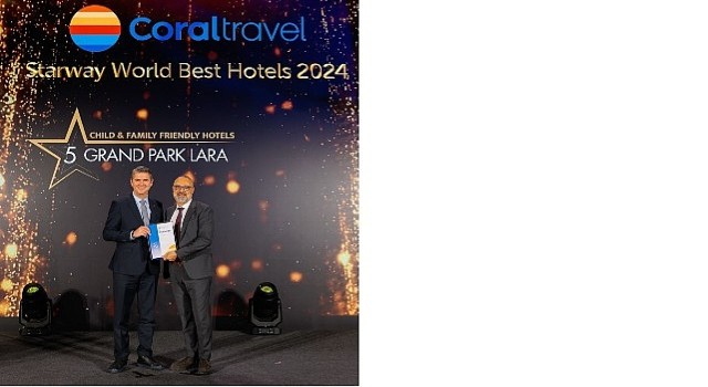 Grand park lara ”chıld and famıly frıendly hotels” kategorisinde dünyanın en iyileri arasında