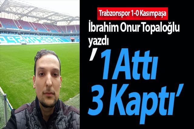 1 Attı 3 Kaptı