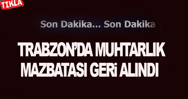 Önce Mazbatası Verildi, Ardından Verilen Mazbata Geri Alındı