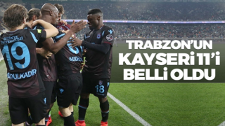 Trabzonspor'un Kayserispor 11'i