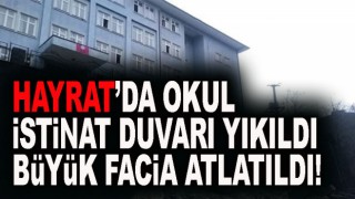 Okul Duvarı Yıkıldı, Facia Ucuz Atlatıldı