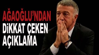 Ahmet Ağaoğlu'ndan Dikkat Çeken Açıklama