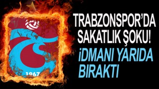 Trabzonspor'da yine antrenman sakatlık şoku
