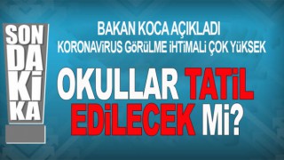 Koronavirüs nedeniyle okullar tatil edilecek mi