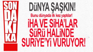 Sürü halinde ilerleyen SİHA'lar, rejim hedeflerini tek tek imha etti