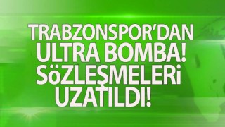 Trabzonspor iç transferde 3 sözleşme birden uzattı.