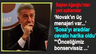 Ağaoğlu'dan Sörloth ve Sosa açıklaması!