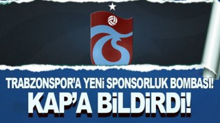 Trabzonspor yeni sponsor! KAP'a bildirdi