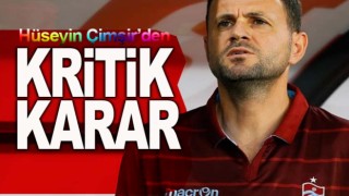 Hüseyin Çimşir'den stoperde değişiklik!