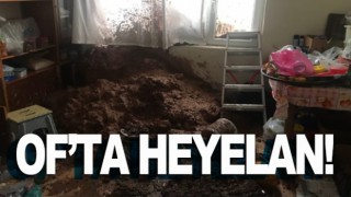 Trabzon'da heyelan meydana geldi.