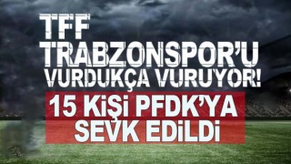 Trabzonspor'a şok! 15 kişi PFDK'lık!
