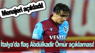 Abdülkadir Ömür'ün menajeri konuştu