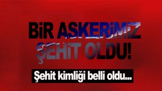 Bir askerimiz şehit oldu