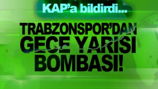 Trabzonspor'dan KAP bildirimi