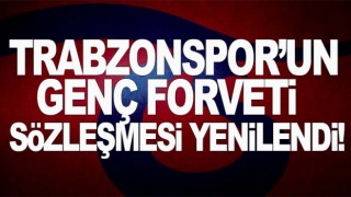 Trabzonspor'un genç forvetin sözleşmesini yine yenilendi