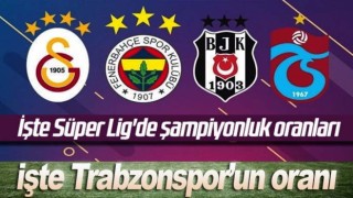 Süper Lig'de şampiyonluk oranları açıklandı!