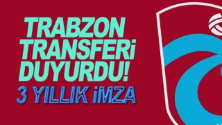 Trabzonspor yeni transferini duyurdu