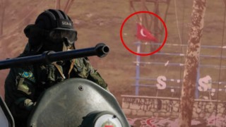 Şuşa'daki gözlem noktasında Türk Bayrağı detayı!