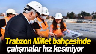 Trabzon Millet bahçesinde çalışmalar hız kesmiyor