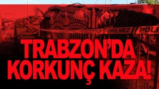 Trabzon'da otomobil bariyerlere çarptı: 1 ölü, 4 yaralı