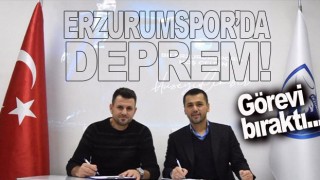 Erzurumspor'da Deprem! İstifa etti