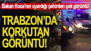 Trabzon’da Korkutan görüntü!