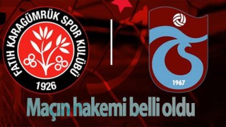 Trabzonspor'un Fatih Karagümrük maçının hakemi belli oldu!