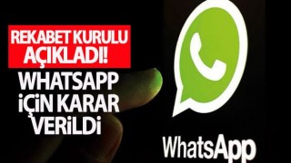 Rekabet Kurulu'ndan WhatsApp kararı