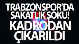 Trabzonspor'da sakatlık şoku! Kadrodan çıkarıldı